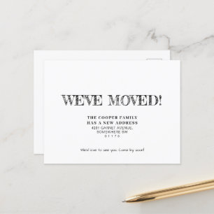 Simple Moving Announcement Postcard