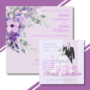 Simple Mr. & Mrs. Wedding Invitation