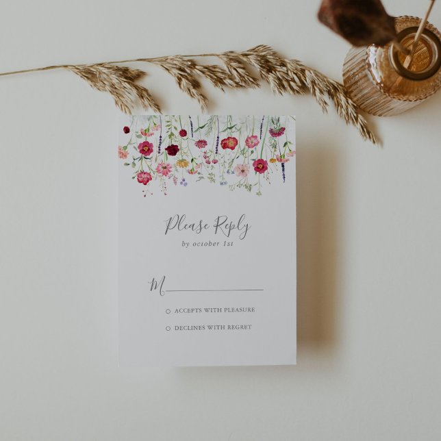Simple Multicolor Wildflower RSVP (Creator Uploaded)
