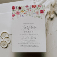 Simple Multicolor Wildflower Surprise Party