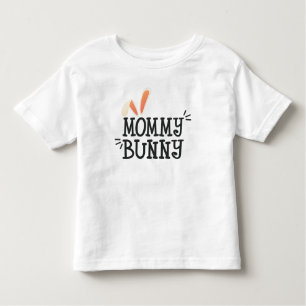 Simple Mummy Bunny Easter Typography   T-Shirt