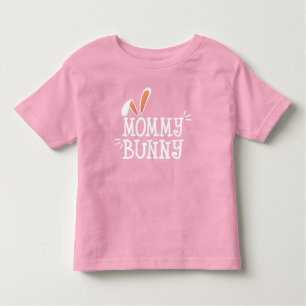 Simple Mummy Bunny Easter Typography T-Shirt