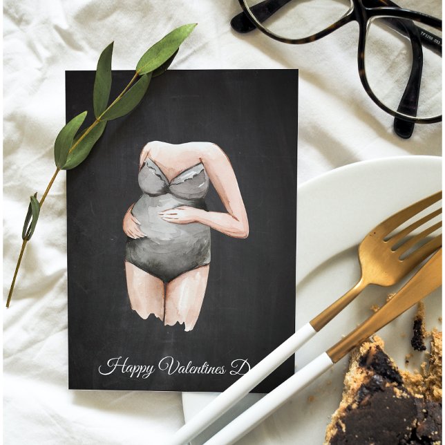 Simple Mummy To Be Valentines Day Gift Holiday Card (Creator Uploaded)