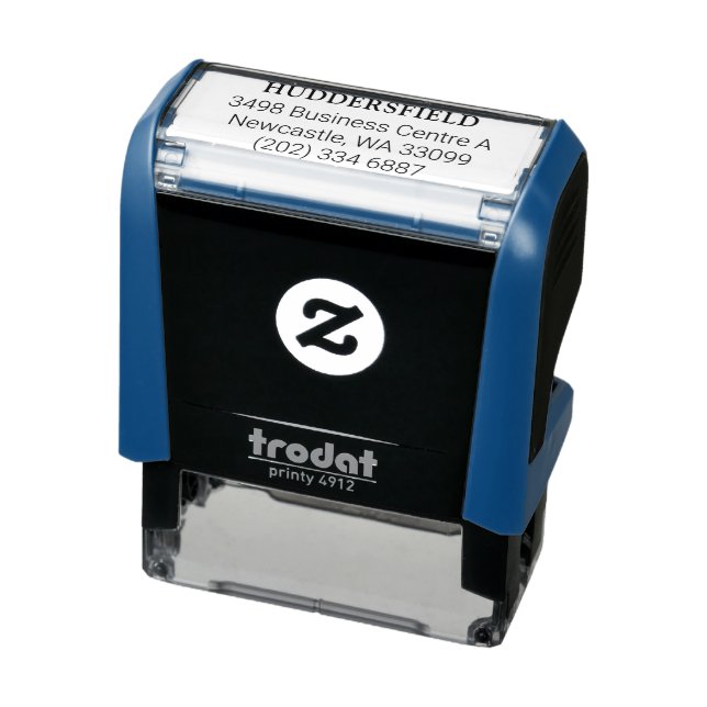 Simple Name Address Business Information Self-inking Stamp (Product)