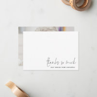 Simple Name Script Photo Retirement Thank You 