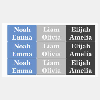 Simple Names Waterproof Clothing Labels
