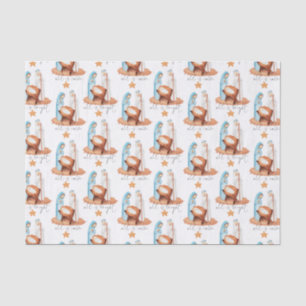 Simple Nativity All Is Calm Script Christmas  Tissue Paper