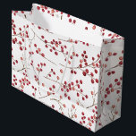 Simple Natural Red Berry Watercolor Christmas Large Gift Bag<br><div class="desc">Looking for a modern and simple gift bag that is both festive and stylish? Look no further than our Simple Natural Red Berry Watercolor Christmas Large Gift Bag! This beautiful bag is hand painted with red berries and winter botanical in a watercolor style pattern. The pattern is beautiful and would...</div>