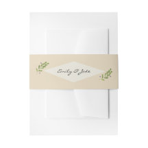 Simple Natural Wedding Packet Mailing Portrait