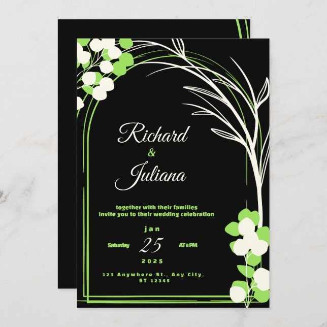 simple nature  invitation (Front/Back)