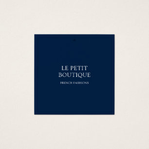 Simple Navy Blue Boutique Square Swing Price Tag