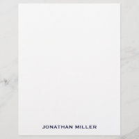Simple Navy Typographic Name