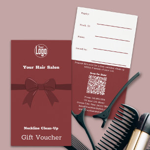 Simple Neckline Clean-Up Voucher Card