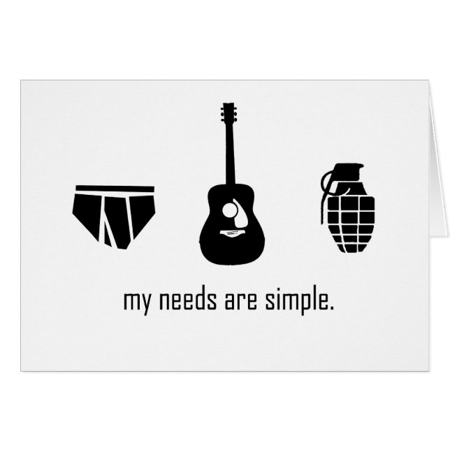 Simple Needs (Front Horizontal)