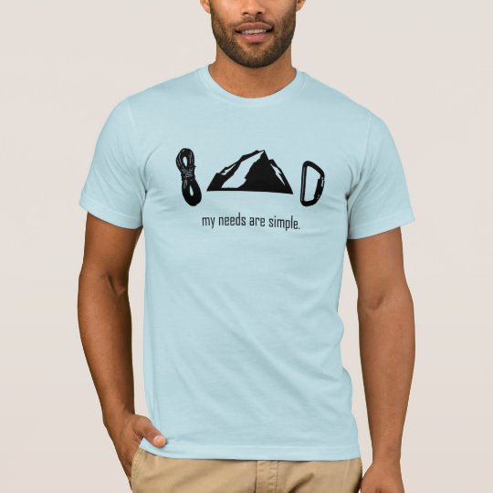 Simple Needs (Rock Climbing) TShirt