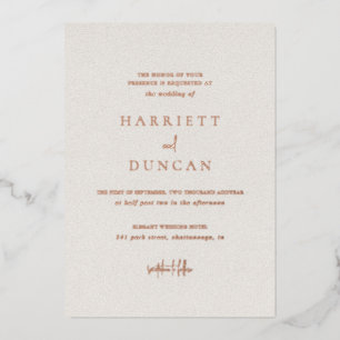 Simple Neutral Beige Elegant Wedding