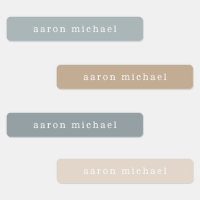 Simple Neutral Kids Name Labels