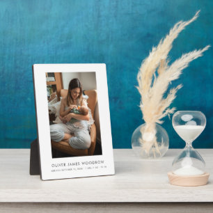 Simple New Baby And Mum Photo Plaque