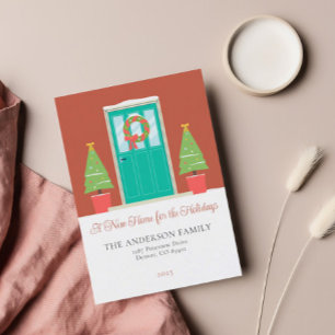 Simple New Home for the Holidays Moving Postcard