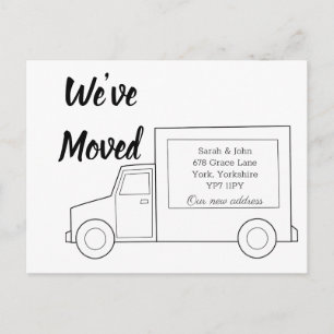 Simple New Home New Address We’ve Moved Announcement Postcard