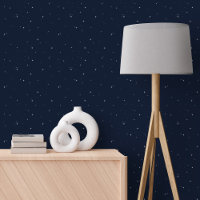 Simple night sky star pattern navy blue