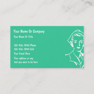 Simple Nurse Business Cards
