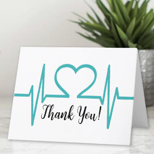 Simple Nurse Doctor Healthcare Medical Thank You Card