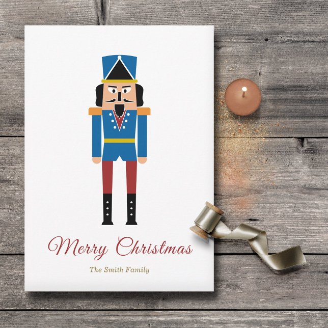 Simple Nutcracker Christmas Holiday Card (Simple Nutcracker Christmas Holiday Card)