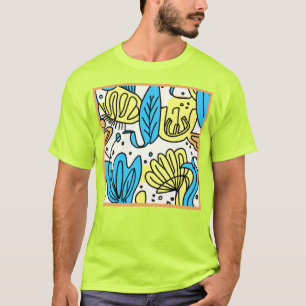 Simple Ocean Patterns Art T-Shirt