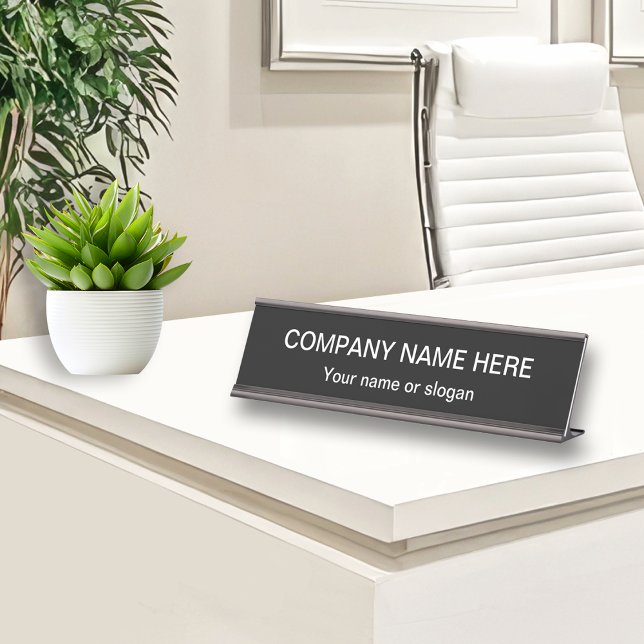Simple Office Professional Design Template Desk Name Plate (Creator Uploaded)