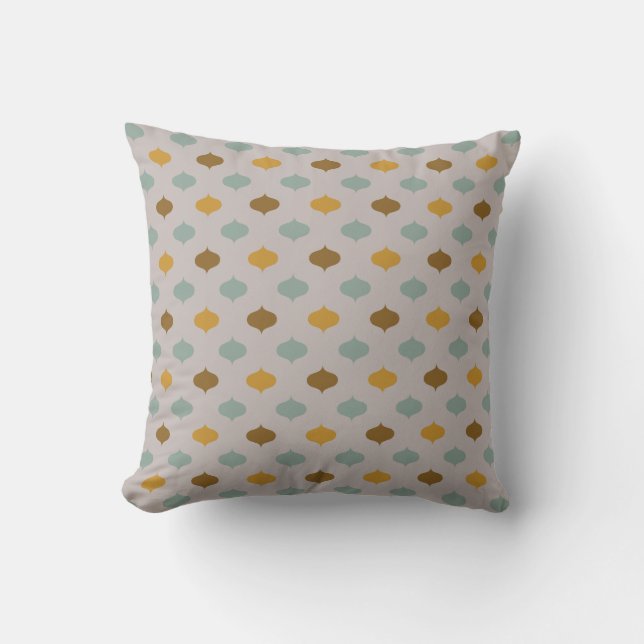 Simple Ogee Pattern Throw Pillow  (Front)