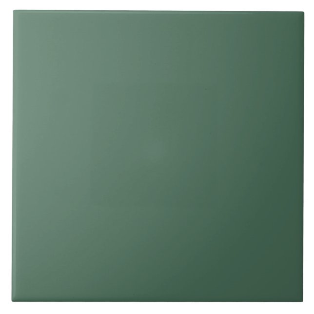Simple olive green solid colour print dark fashion ceramic tile (Front)