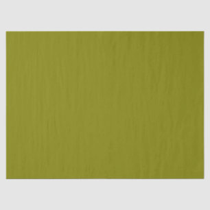 Simple Olive Green Solid Colour Tissue Paper
