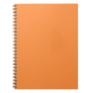 Simple One Solid Colour Orange Monocolor Notebook