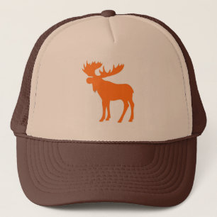 Simple orange brown moose hat