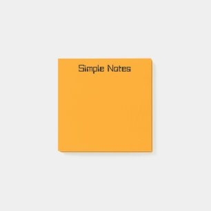 Simple Orange Post-it Notes