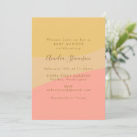 Simple Organic Shapes Sherbet Pastel Baby Shower