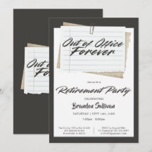 Simple Out of Office Forever Retirement Party