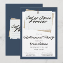Simple Out of Office Forever Retirement Party