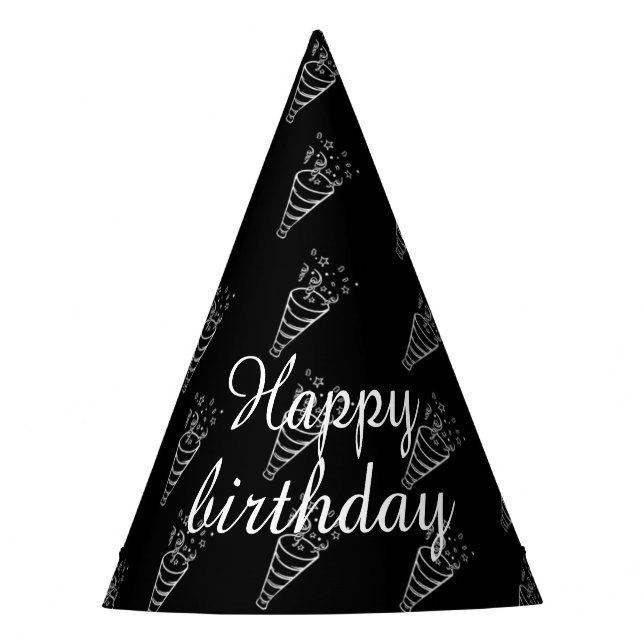 Simple Outline Party Hat (Front)