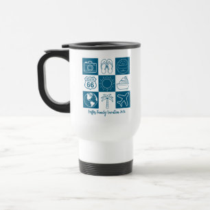 Simple Outline Travel Travel Mug
