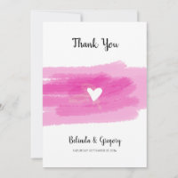 Simple Paint Strokes & Heart Wedding