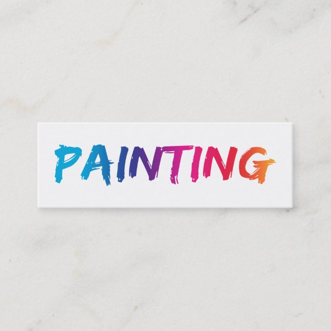 Simple Painter Business Cards New (Front)