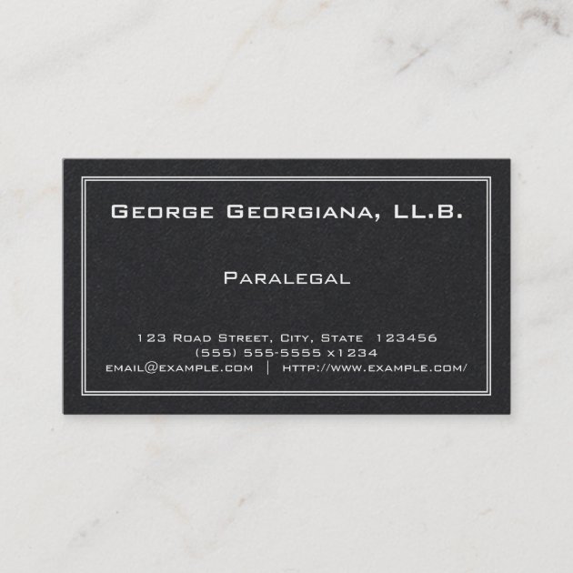 Simple Paralegal Business Card Zazzle   Simple Paralegal Business Card Re7fa3ace7e6a4606b9e2aacbed0047ec Tcvtp 630 