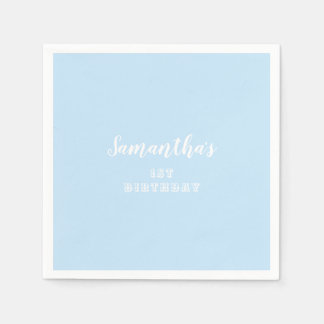 Simple Pastel Blue Napkin