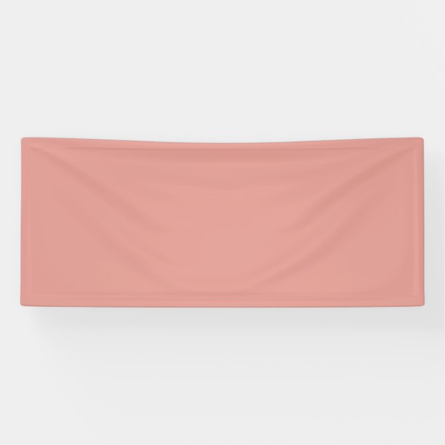 Simple pastel flamingo pink color banner (Horizontal)
