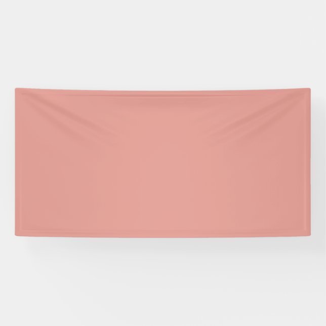 Simple pastel flamingo pink colour banner (Horizontal)