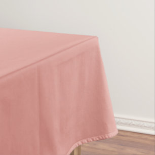 Simple pastel flamingo pink colour tablecloth