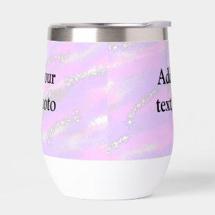 Simple pastel glitter colourful add your text phot