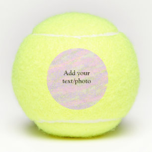 Simple pastel glitter colourful add your text phot tennis balls